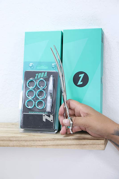 Zora A-800C Curved Pet Grooming Shear