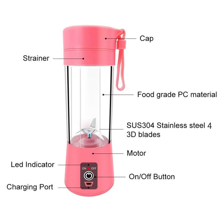 WXB portable blender usb mixer  electric juicer machine smoothie blender